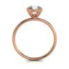 Elegant engagement ring with comfort-fit band design