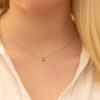 925 Sterling Silver Solitaire Black Onyx Necklace - Image 3
