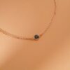 925 Sterling Silver Solitaire Black Onyx Necklace - Image 4