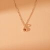 925 Sterling Silver Solitaire Citrine Pendant Necklace - Image 3