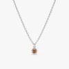 925 Sterling Silver Solitaire Citrine Pendant Necklace - Image 4