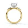 Solitaire ring with refined side stones and a clean, modern silhouette