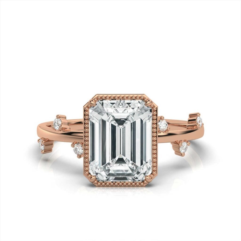 925 Sterling Silver Solitaire Diamond Engagement Ring