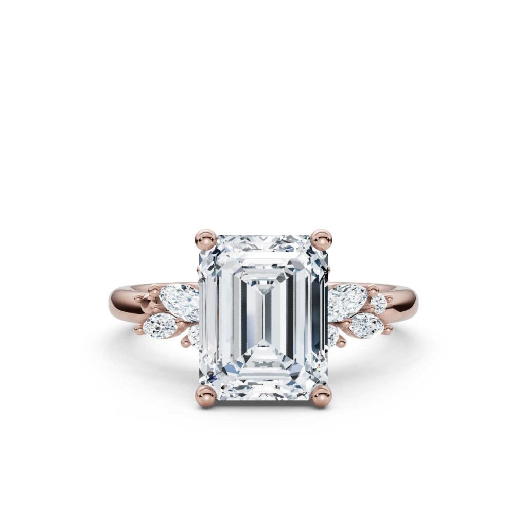 925 Sterling Silver Solitaire Diamond Engagement Ring