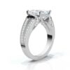 Sterling silver ring with a 2.3 mm wide band