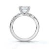 925 sterling silver engagement ring with thick gold plating