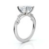 Slim solitaire ring with a 1.6 mm band width