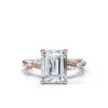 Gold-plated engagement ring with balanced stone sparkle