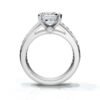 925 Sterling Silver Solitaire Diamond Engagement Ring - Image 3