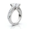 925 Sterling Silver Solitaire Diamond Engagement Ring - Image 5
