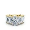 925 Sterling Silver Solitaire Diamond Engagement Ring