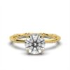 Engagement ring featuring a 2 ct centre stone