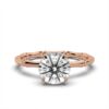 Solitaire ring with a comfort fit design