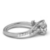 Elegant ring with 24 diamonds and a 2 mm band height