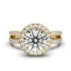 925 Sterling Silver Solitaire Diamond Engagement Ring