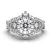 925 Sterling Silver Solitaire Diamond Engagement Ring