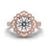 925 Sterling Silver Solitaire Diamond Engagement Ring - Image 4