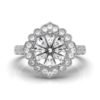 925 Sterling Silver Solitaire Diamond Engagement Ring - Image 6