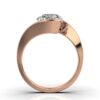 Round 2-carat solitaire ring with F colour and VS2 clarity