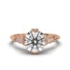 Round premium CZ diamond ring in a solitaire setting