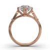 Elegant sterling silver ring with a bright solitaire centre