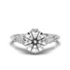 Simple solitaire ring with a 1.7 mm band width
