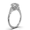925 sterling silver ring with 2 ct round centre stone