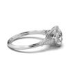 Gold-plated engagement ring with subtle side sparkle