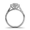 Solitaire engagement ring with premium CZ diamond brilliance