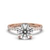 Classic solitaire ring with a 2 ct Premium CZ diamond design