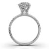 925 sterling silver solitaire ring with balanced, graceful styling