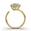 Elegant solitaire ring highlighting a bright round Premium CZ diamond