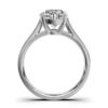 925 sterling silver solitaire ring with super cut centre stone