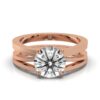 925 sterling silver solitaire engagement ring with single CZ diamond