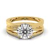 925 sterling silver engagement ring with a clean solitaire setting