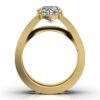 Solitaire diamond ring with a 5.5 mm band width