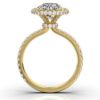 Round Premium CZ diamond engagement ring with added sparkle