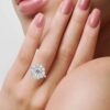 925 Sterling Silver Solitaire Diamond Engagement Ring - Image 2