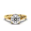Solitaire ring designed for a refined and timeless look
