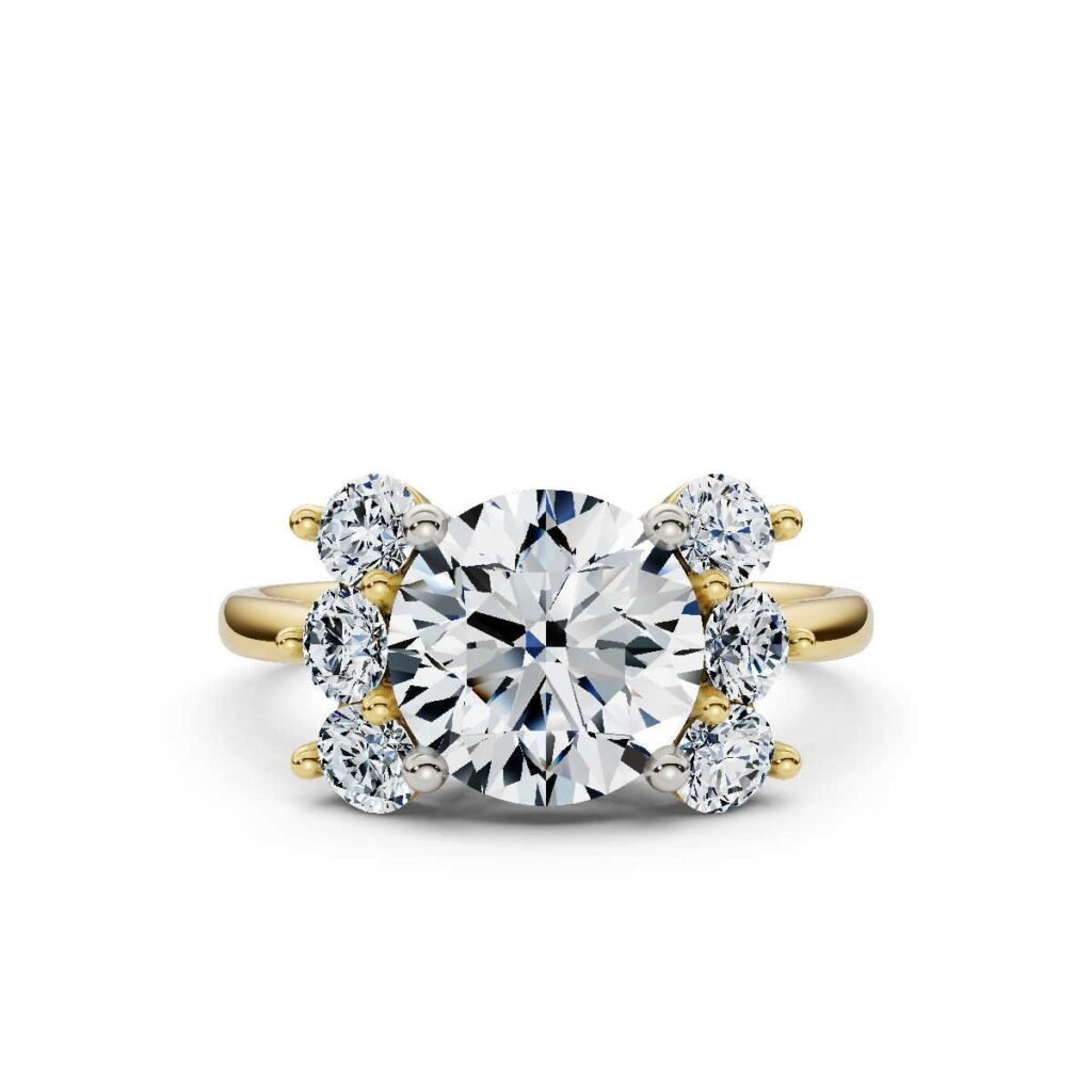 925 Sterling Silver Solitaire Diamond Engagement Ring
