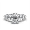 925 Sterling Silver Solitaire Diamond Engagment Ring