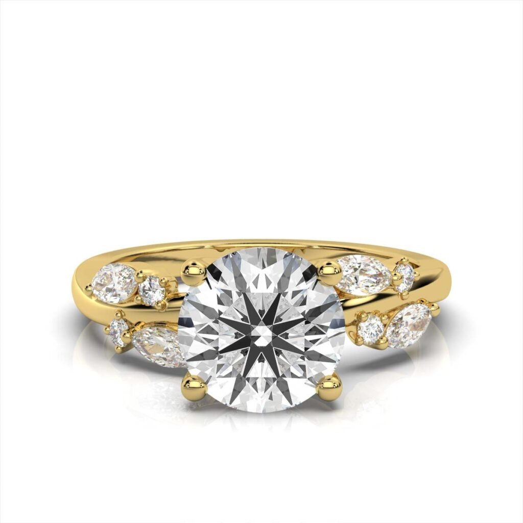 925 Sterling Silver Solitaire Diamond Ring