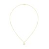925 Sterling Silver Solitaire Emerald Necklace - Image 2