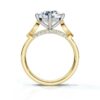 925 Sterling Silver engagement ring with slim 1.8 mm band