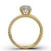 925 Sterling Silver Split Shank Diamond Engagement Ring - Image 3
