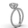 925 Sterling Silver Split Shank Diamond Engagement Ring - Image 5