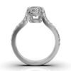 925 Sterling Silver Split Shank Diamond Engagement Ring - Image 5