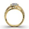 925 Sterling Silver Split Shank Diamond Engagement Ring - Image 3