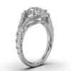 925 Sterling Silver Split Shank Diamond Engagement Ring - Image 7