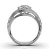925 Sterling Silver Split Shank Diamond Engagement Ring - Image 9